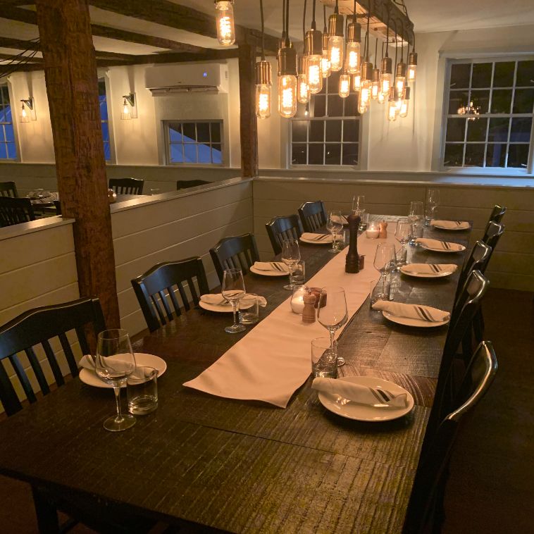 a table set for a dinner party