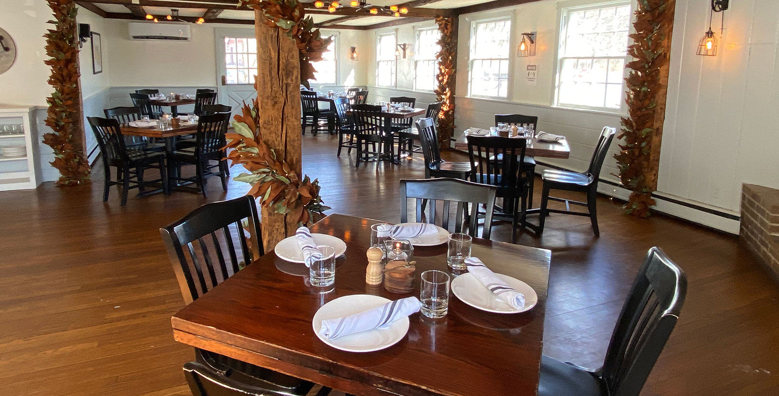 a table set up for a meal