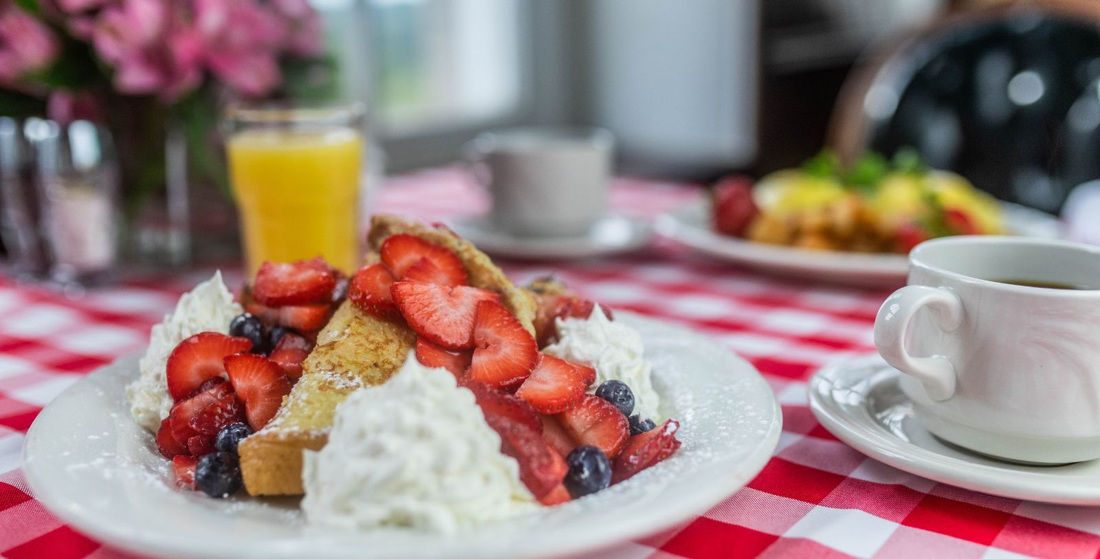 a plate of food on a table