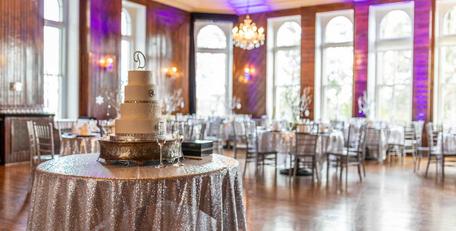 a wedding cake on a table