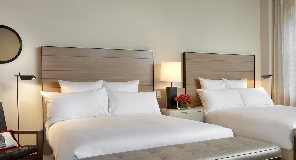 a bed next to each other