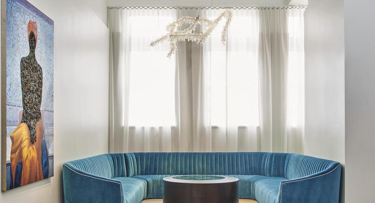 a couch in a room