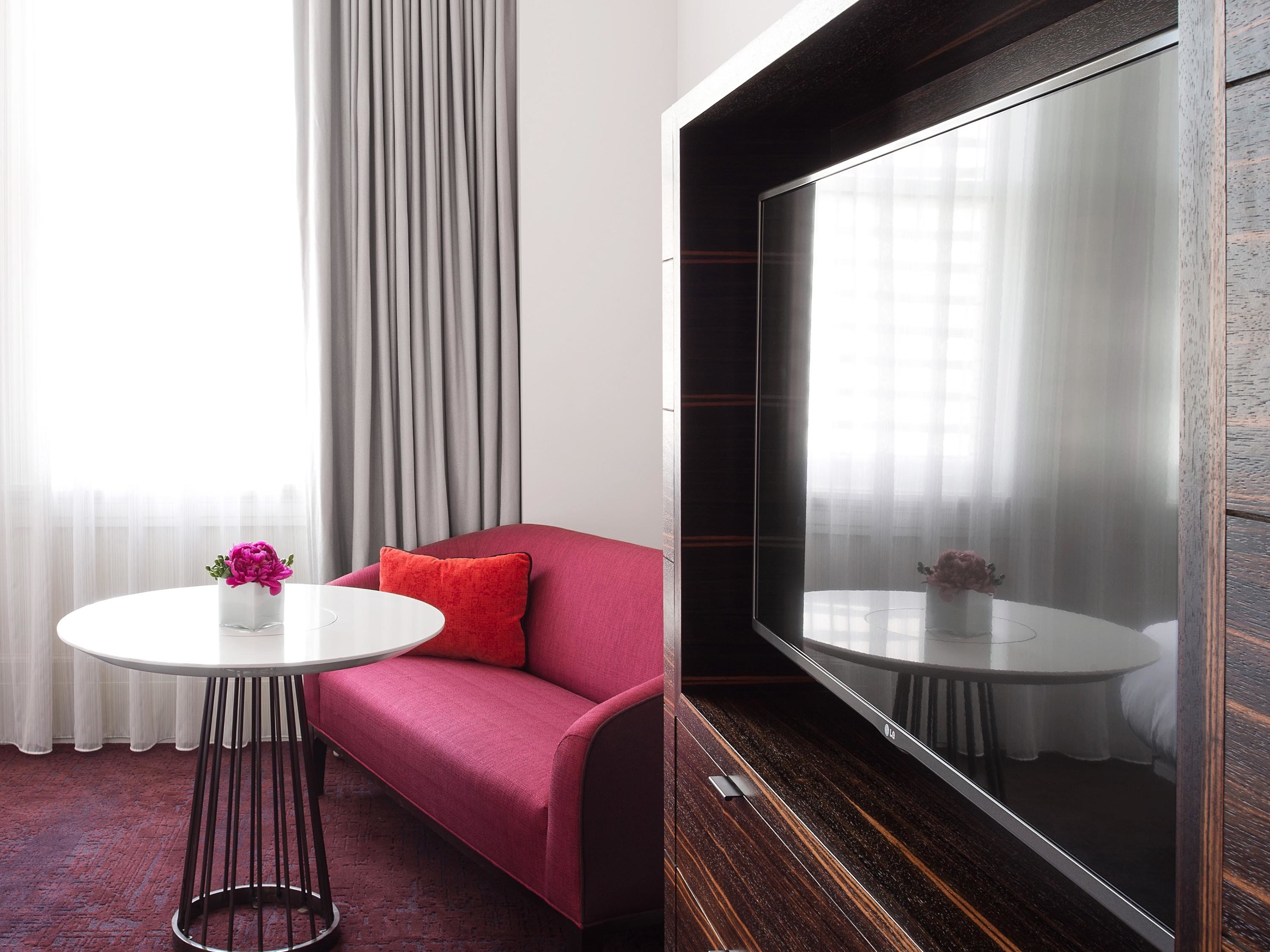 a tv in a room