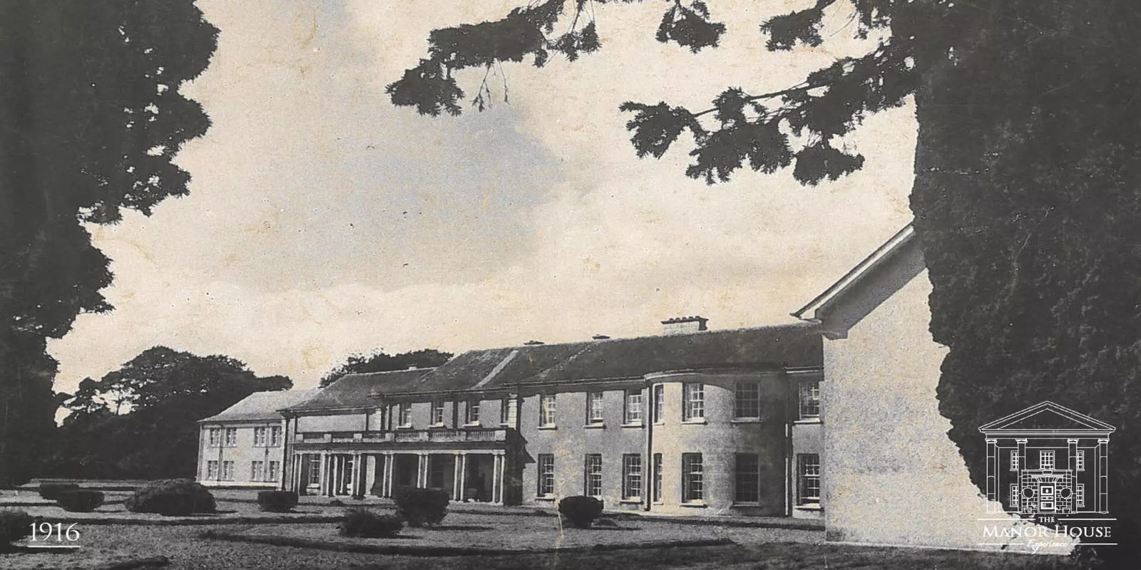 a building with a large porch