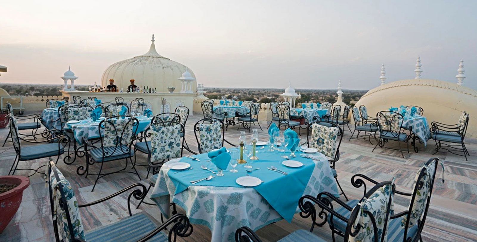 a table set up for a dinner party