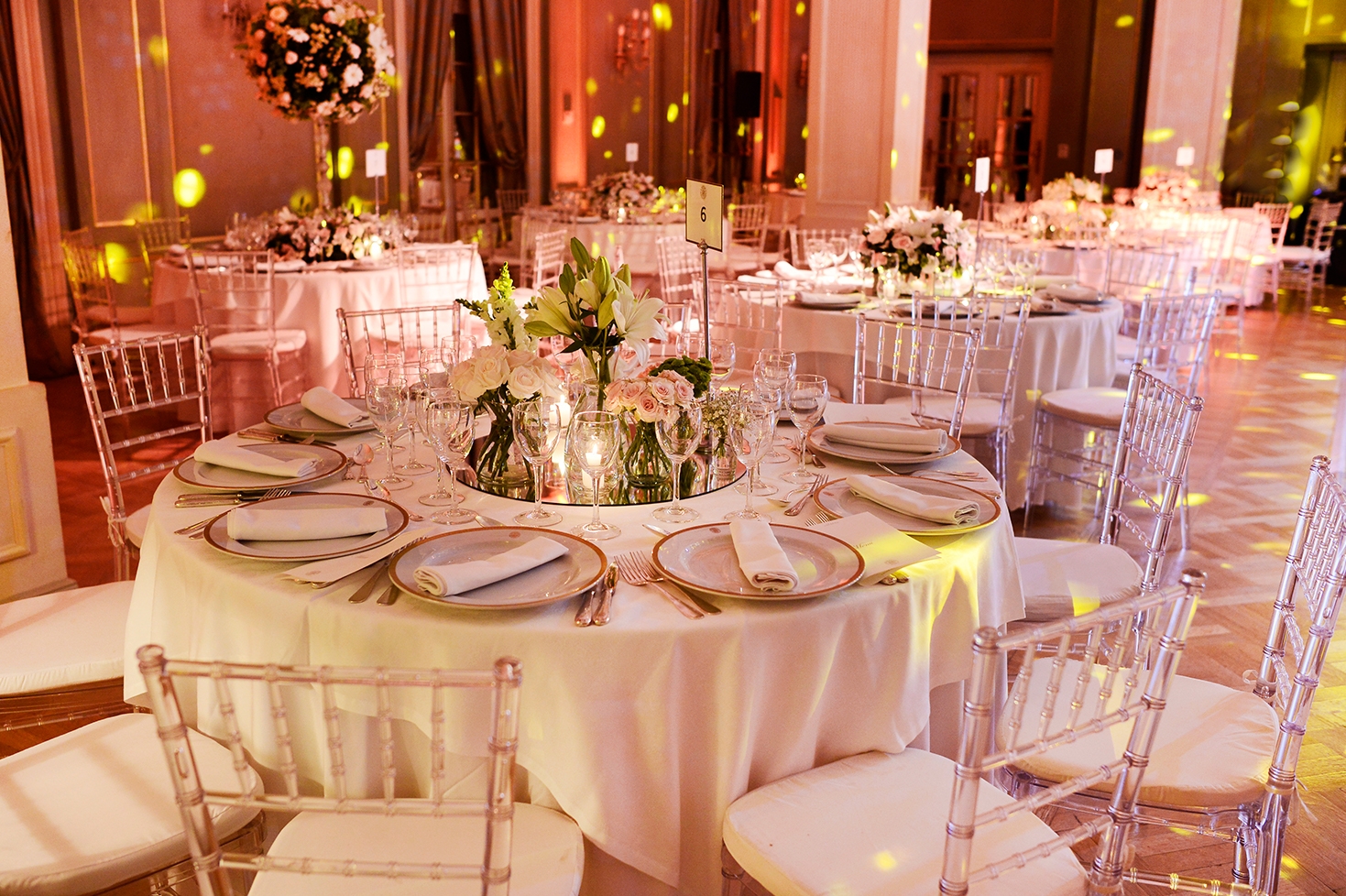 a table set for a party