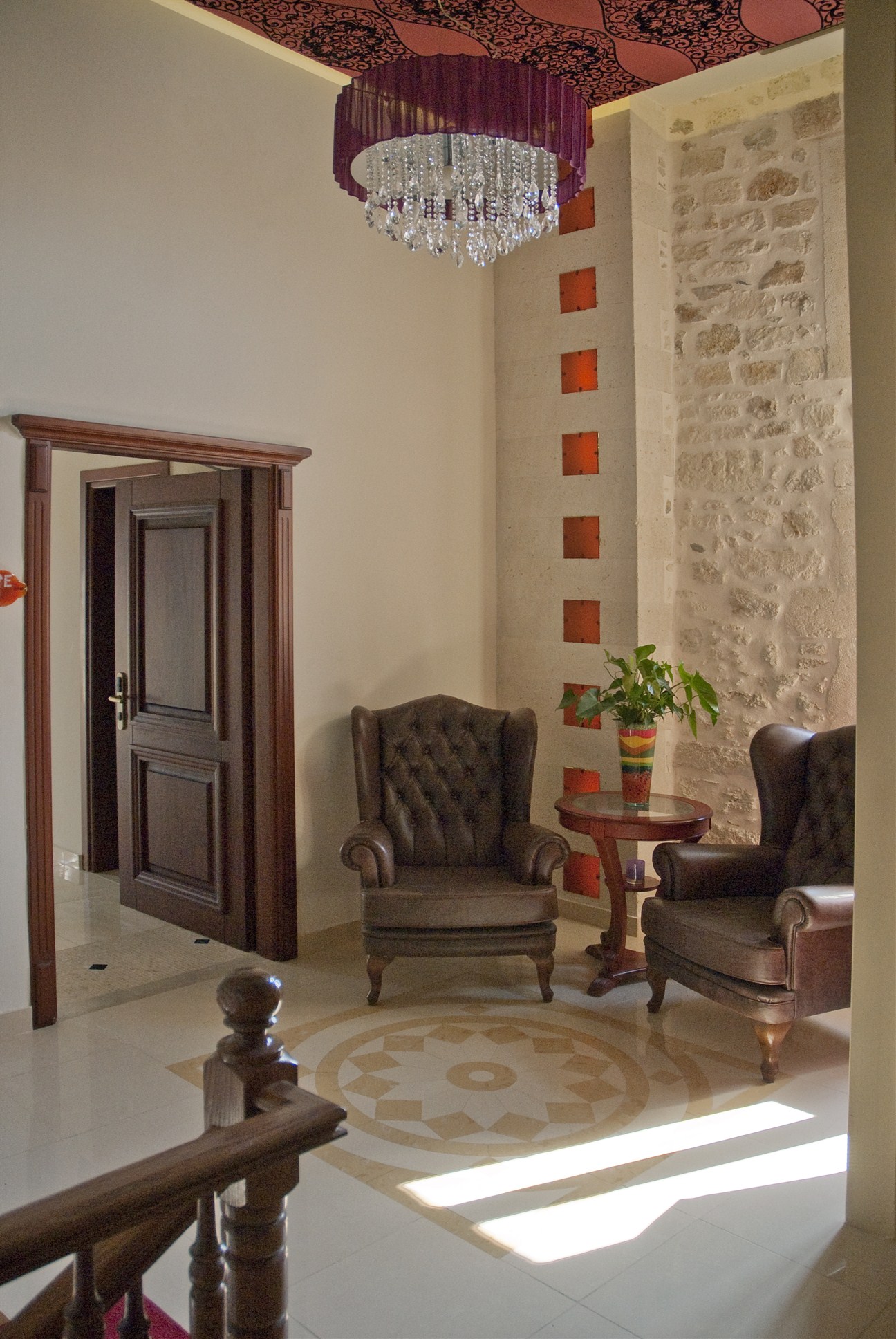 image of lobby seating area antica dimora suties crete greece_high