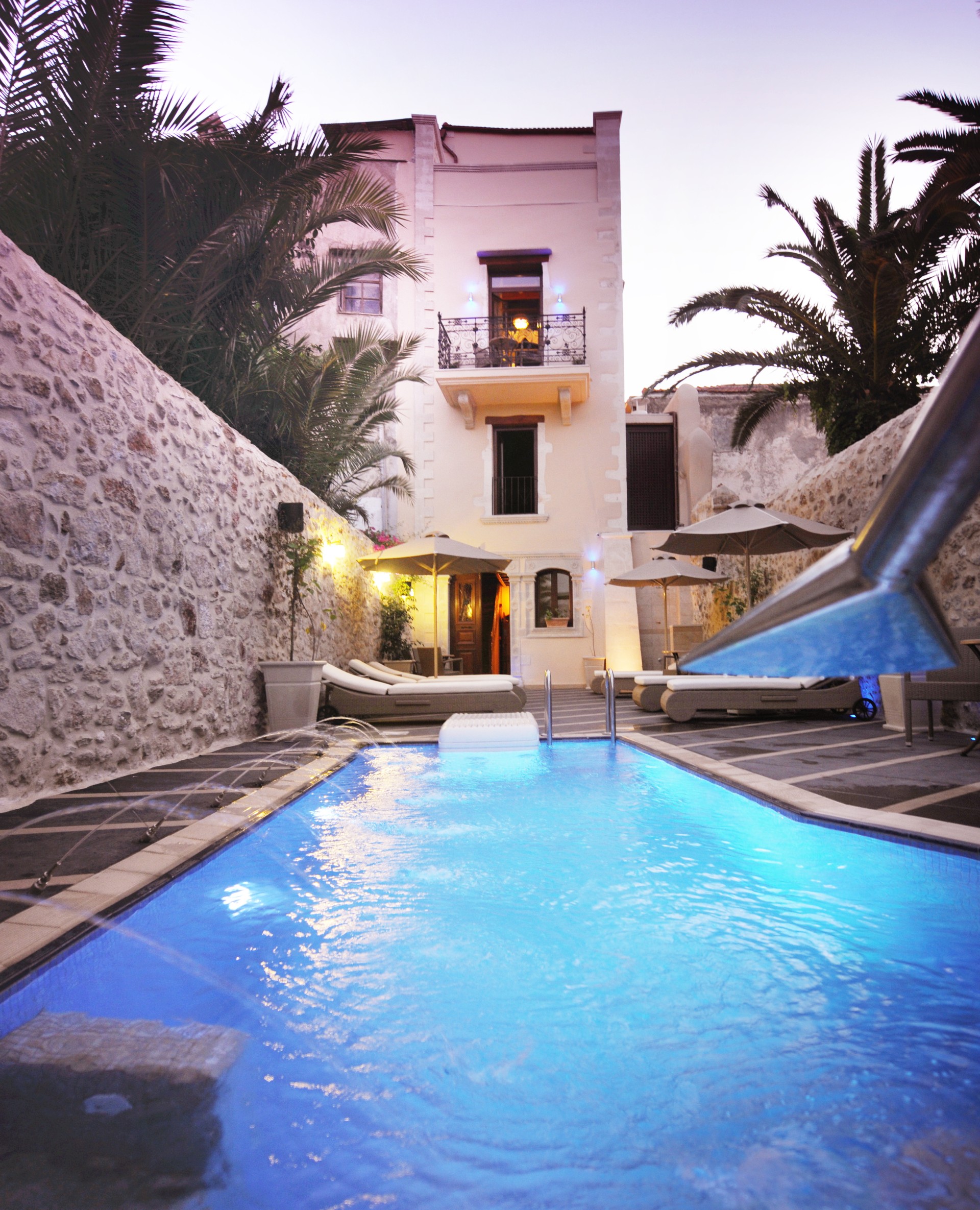 image of outdoor pool antica dimora suties crete greece_high