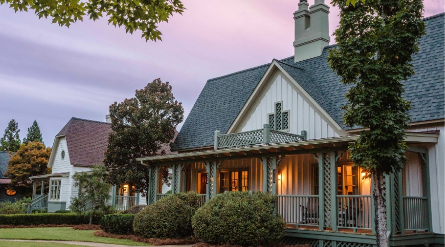 a house with a porch and a porch