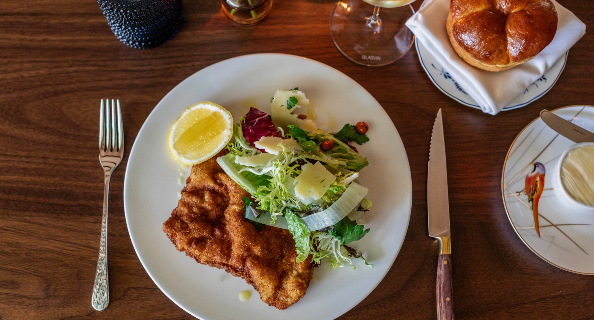 a plate of food on a table