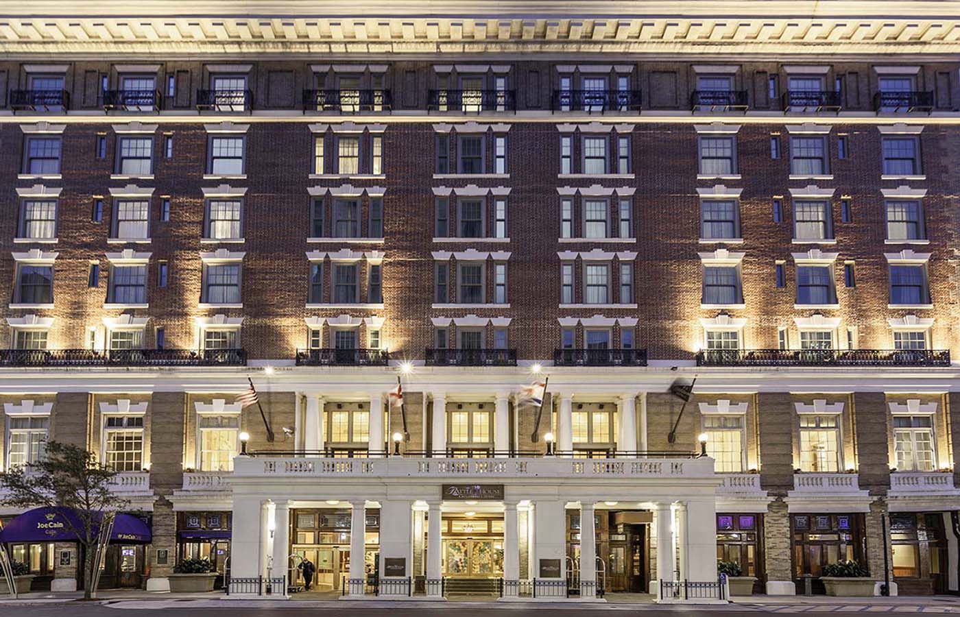 a building with many windows