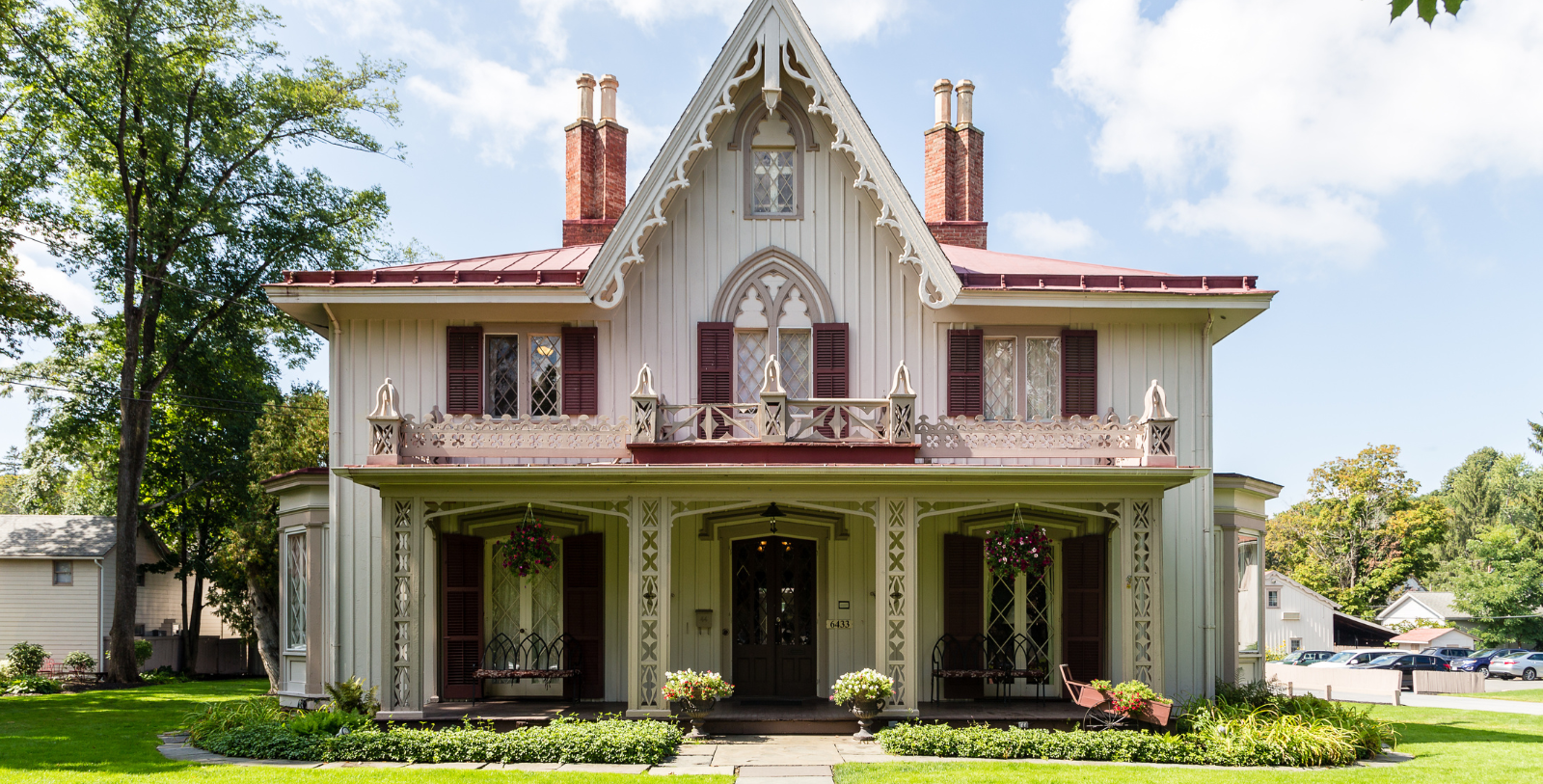 a house with a garden