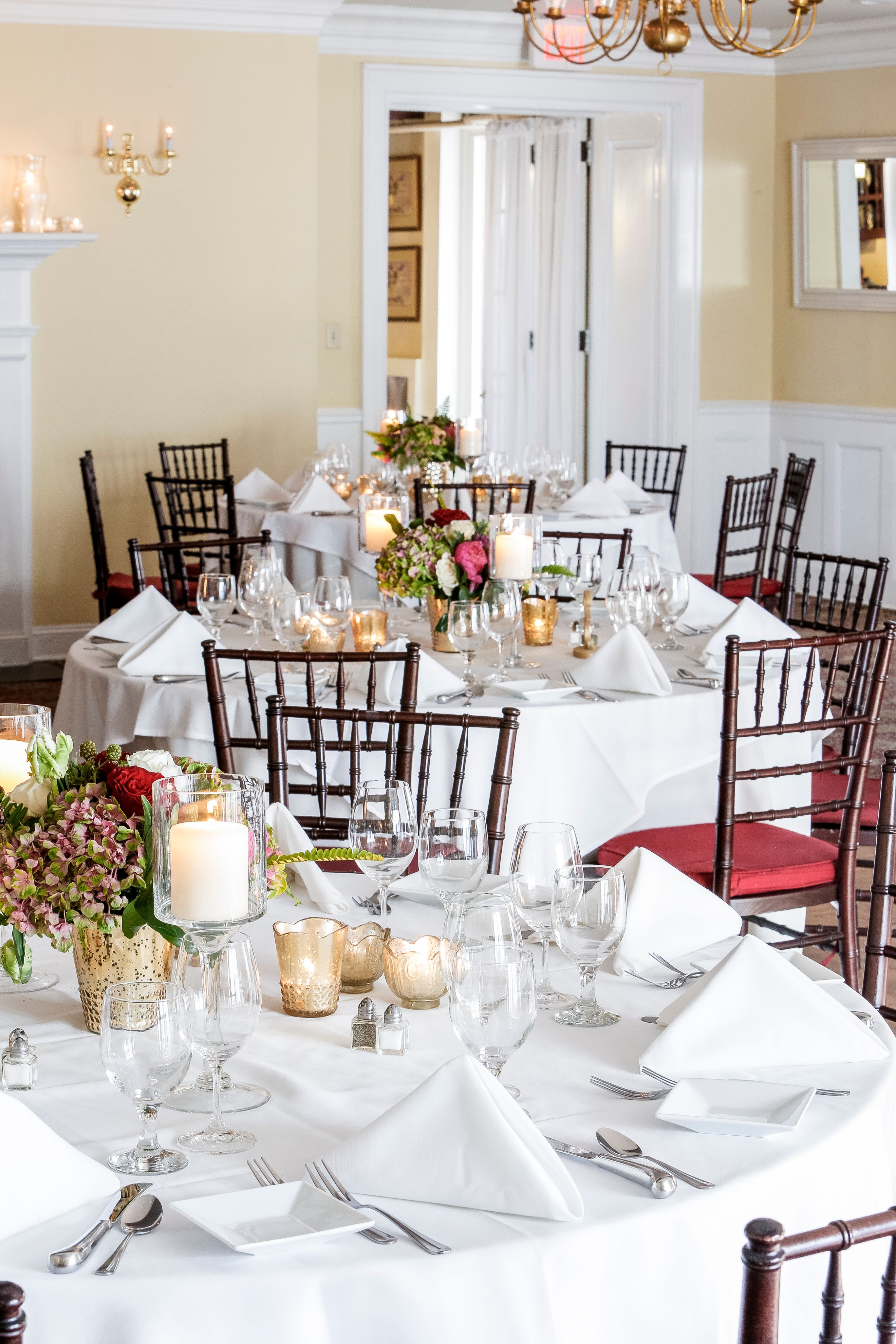 a table set for a dinner party