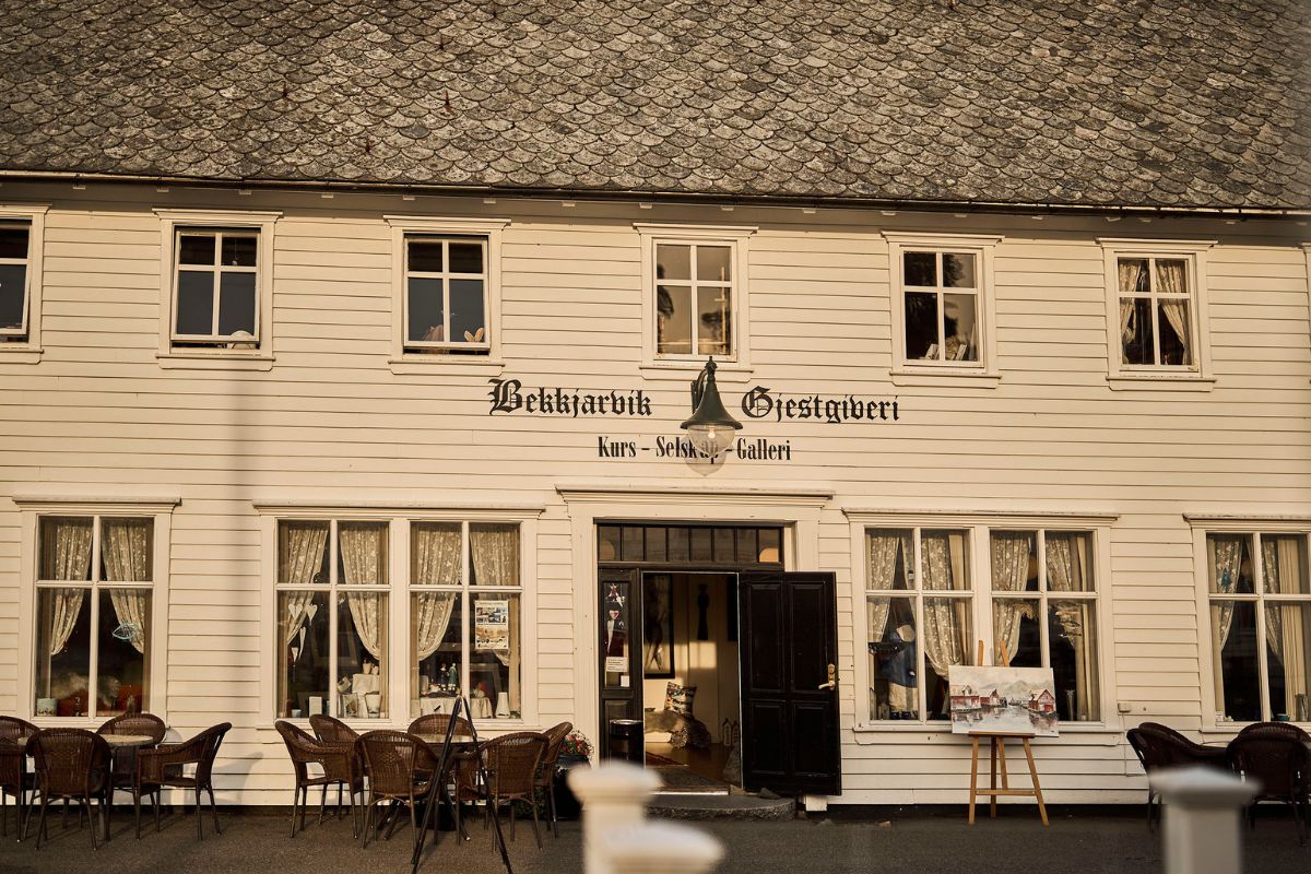 a building with a sign on the front