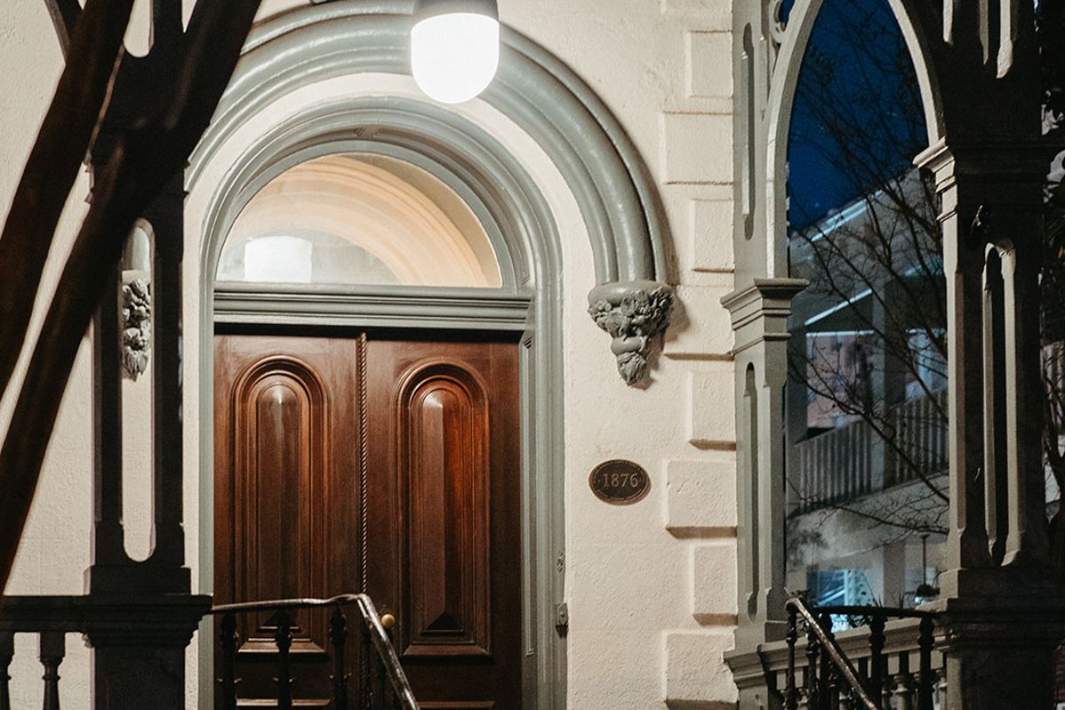 a door of a building