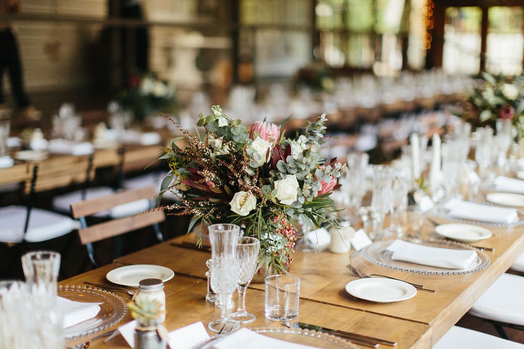 a table set for a dinner party