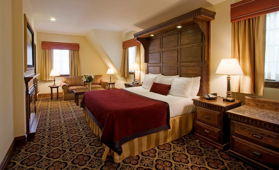 a room with a bed and a couch