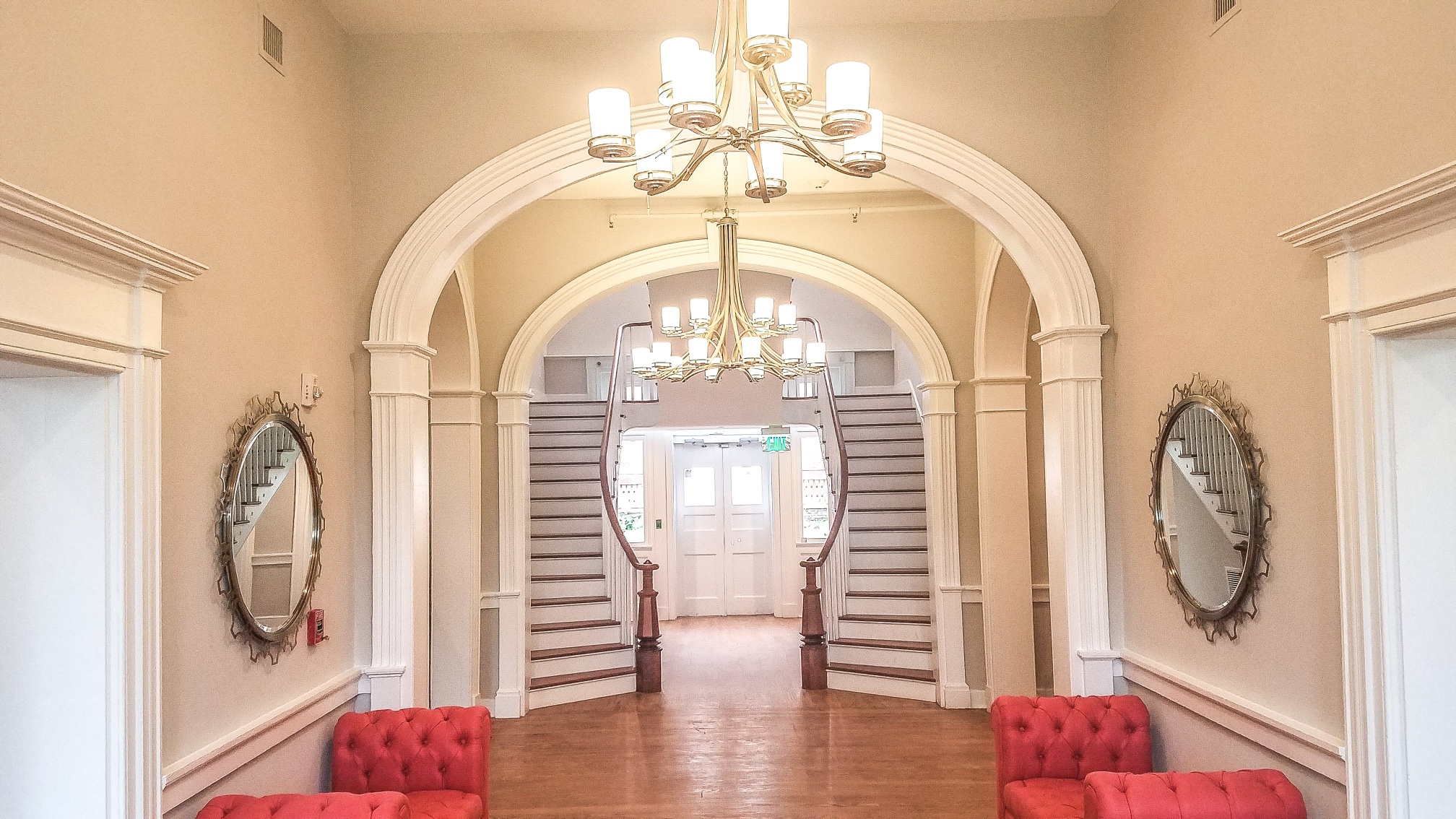 a staircase in a house