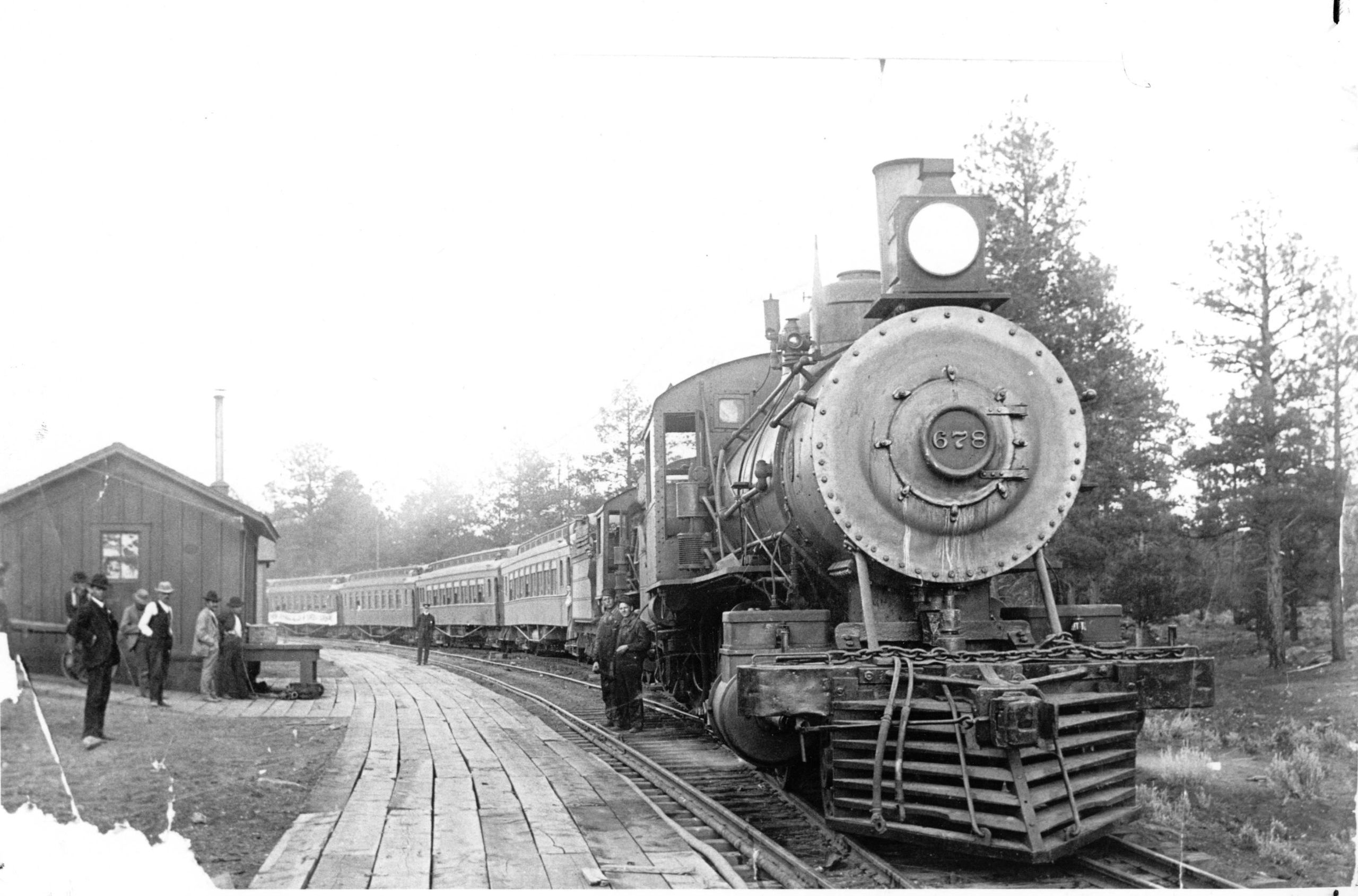 a train on the tracks