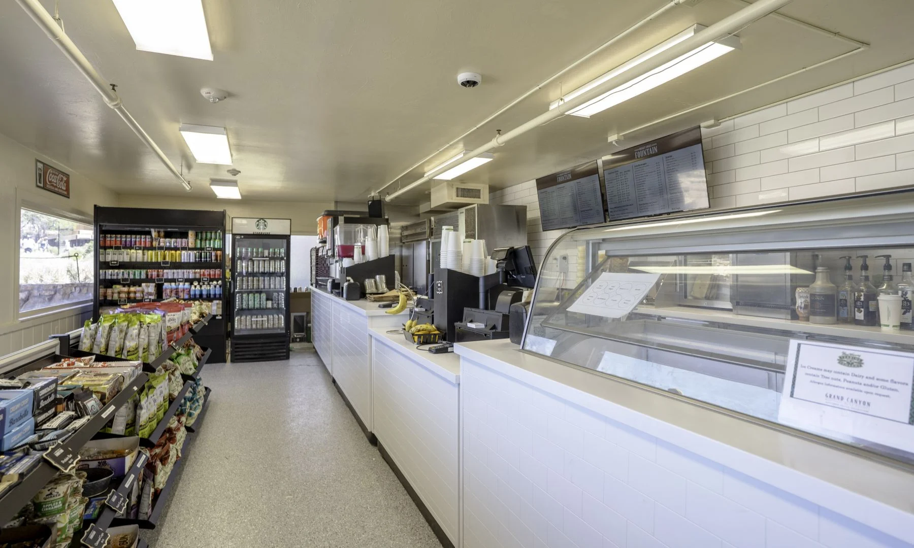 a store with shelves and shelves of food