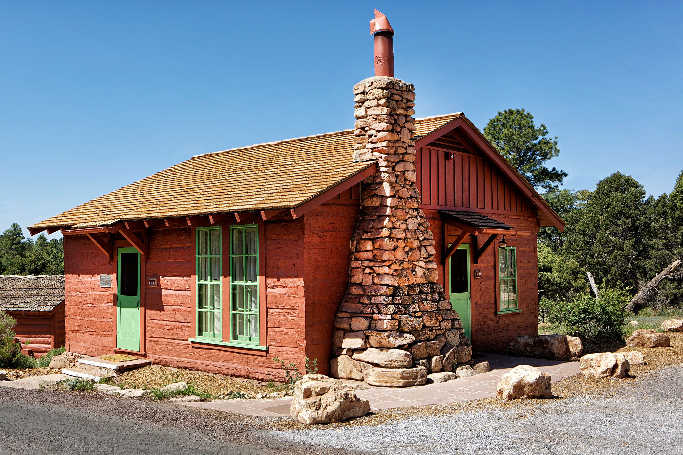 a house with a chimney