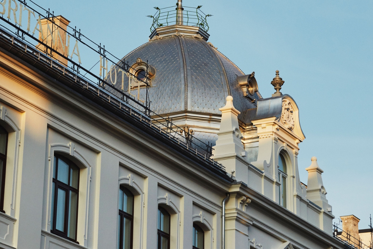 a building with a dome top