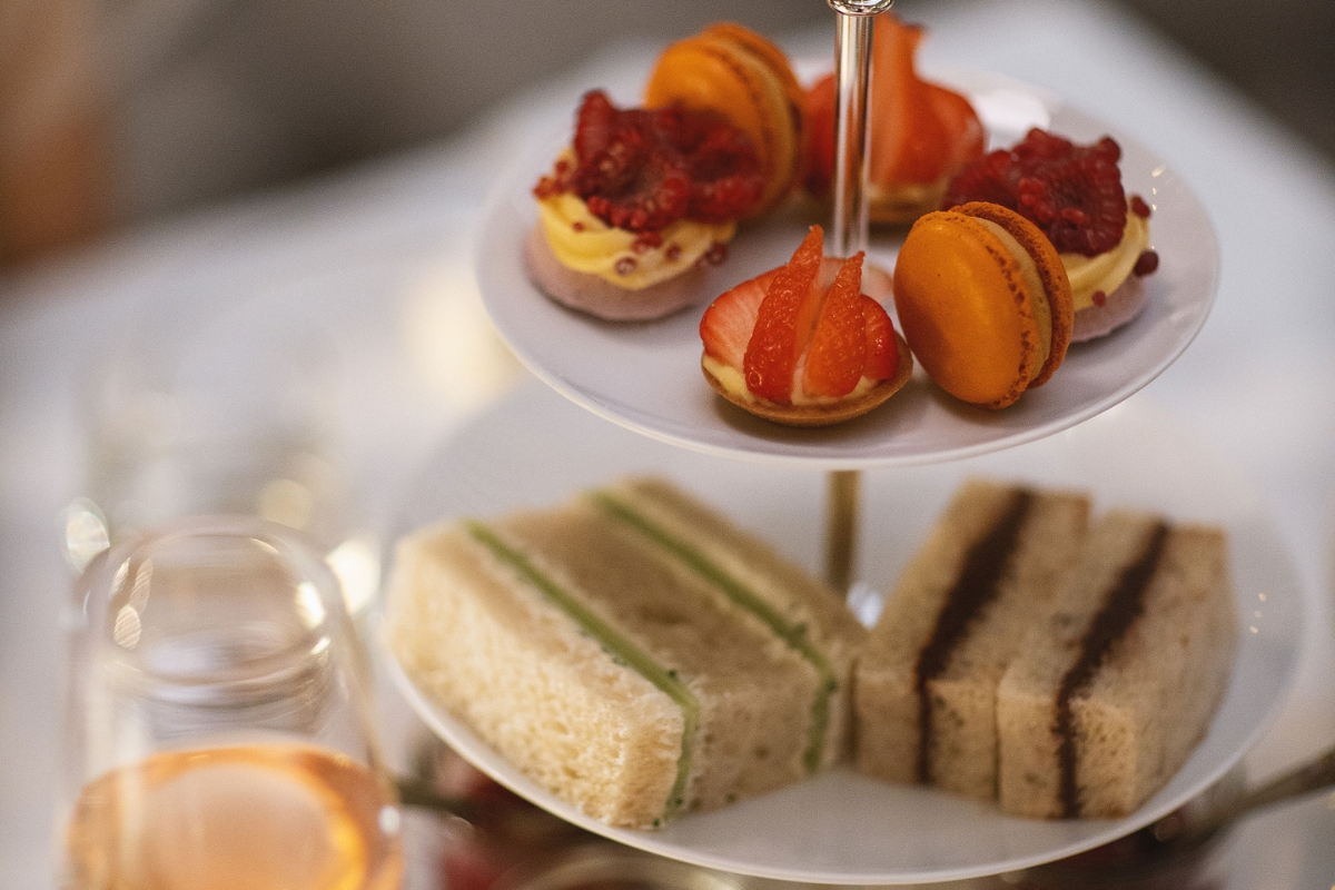 a plate of food on a table