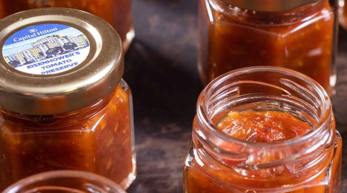 a group of jars of jam