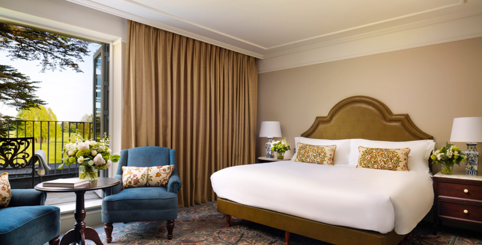 a room with a bed and a chair