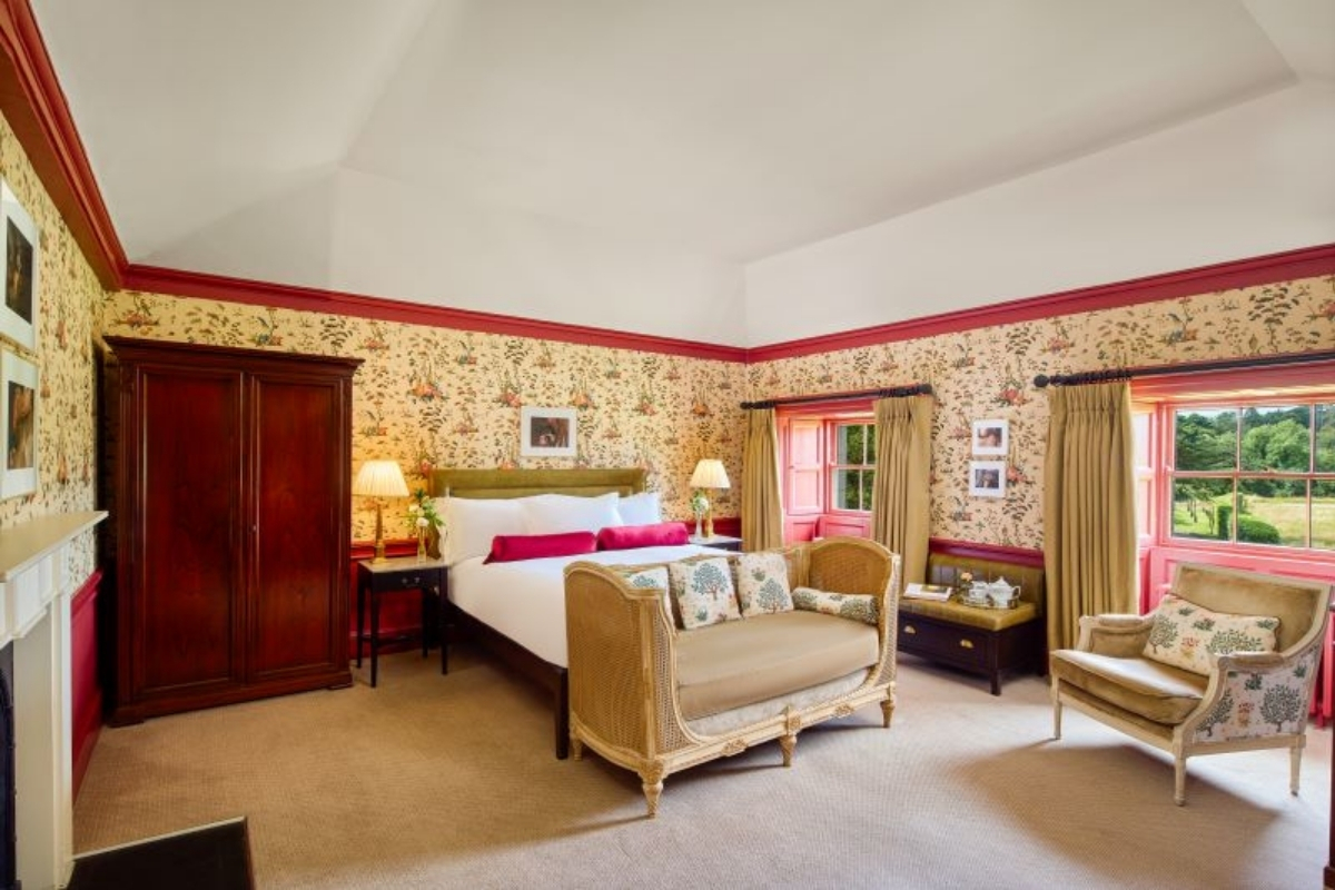 a room with a bed and a couch