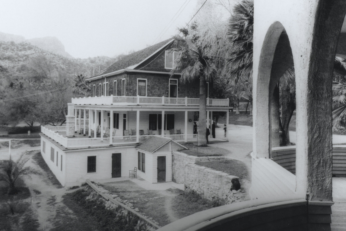 a large house with a large porch