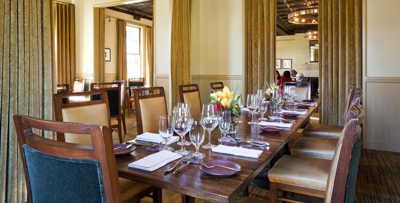 a table set for a dinner party