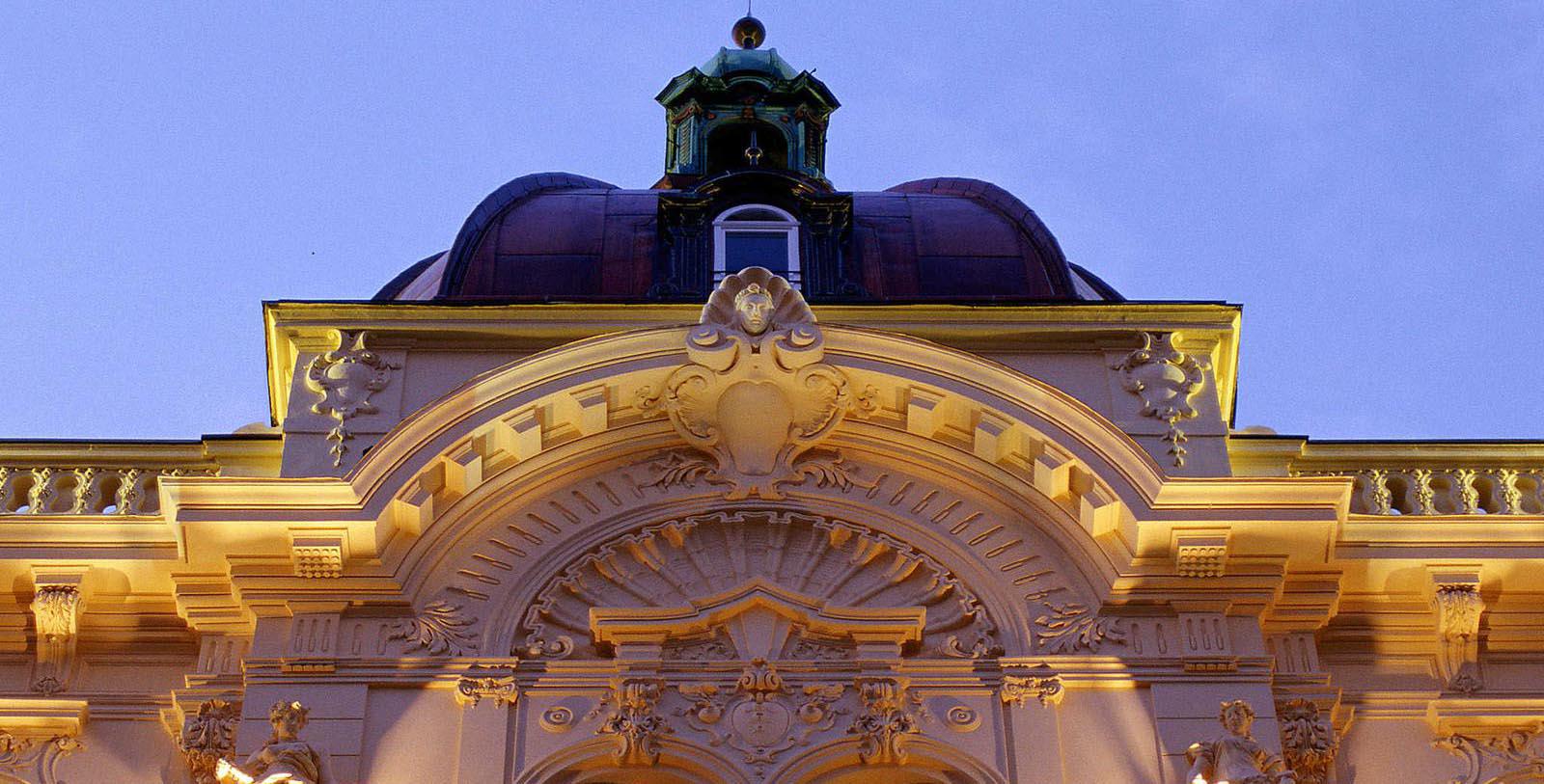 a low angle view of a building