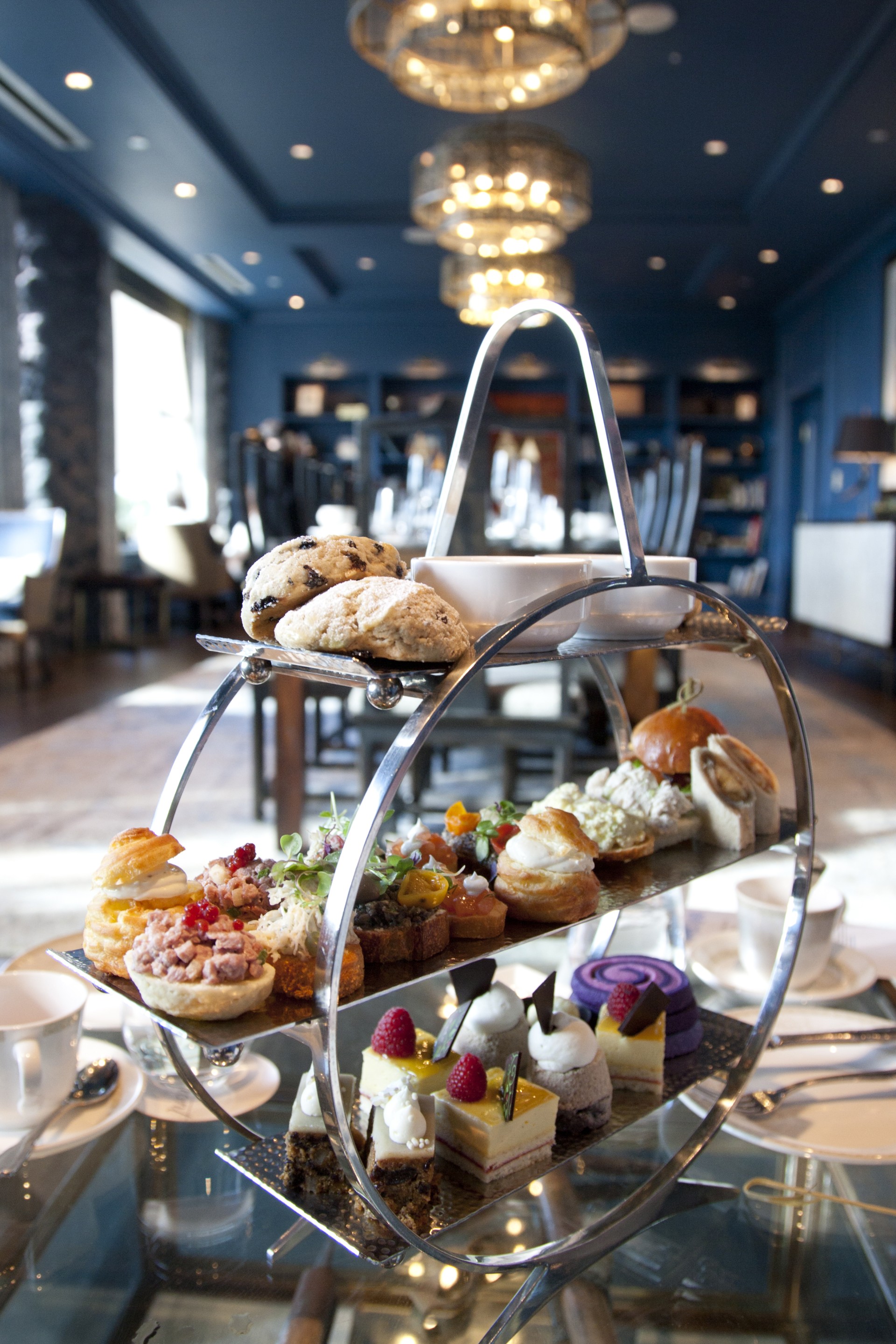 a tray of food on a table