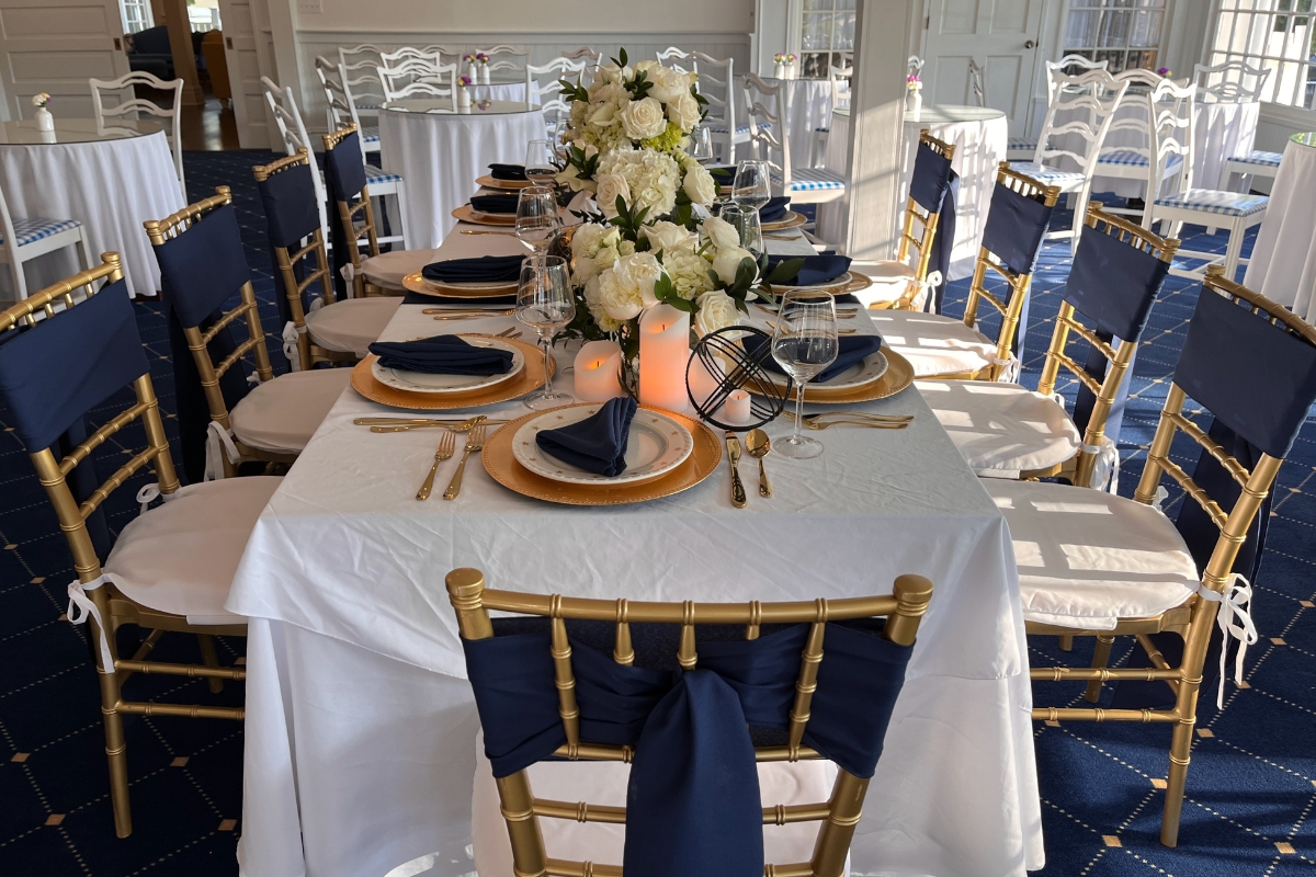 a table set for a party