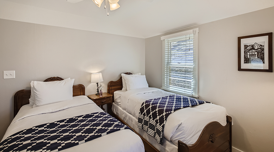two beds in a room
