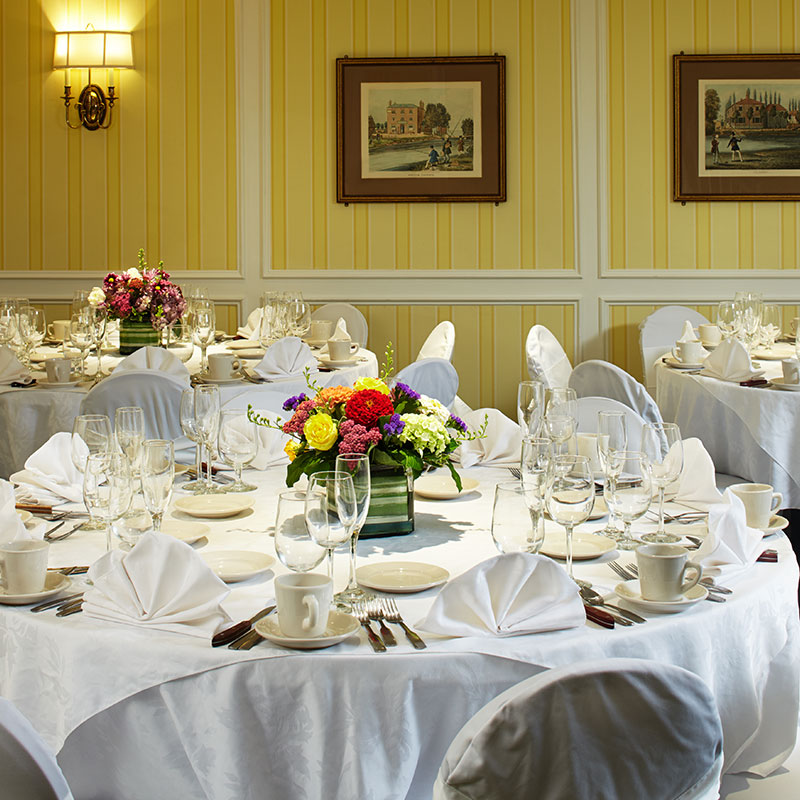 a table set for a dinner party