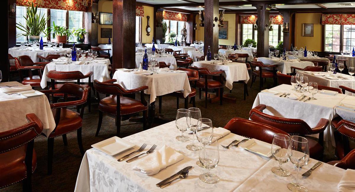 a restaurant with tables and chairs
