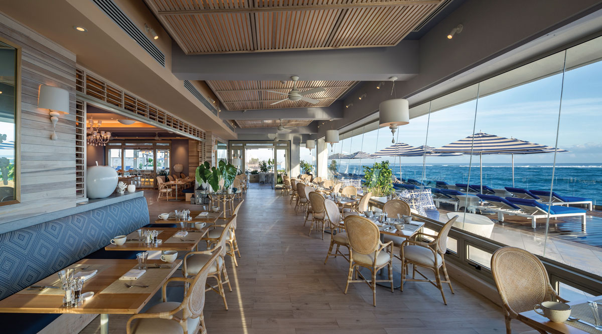 a restaurant with tables and chairs