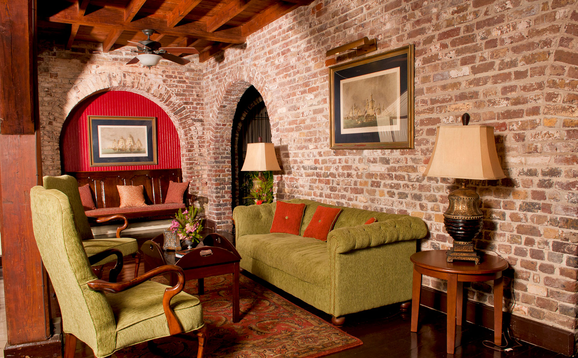 image of lobby seating copper and lumber store historic inn english harbour antigua and barbuda_high