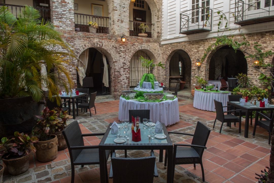 image of outdoor dining copper and lumber store historic inn english harbour antigua and barbuda_high 1