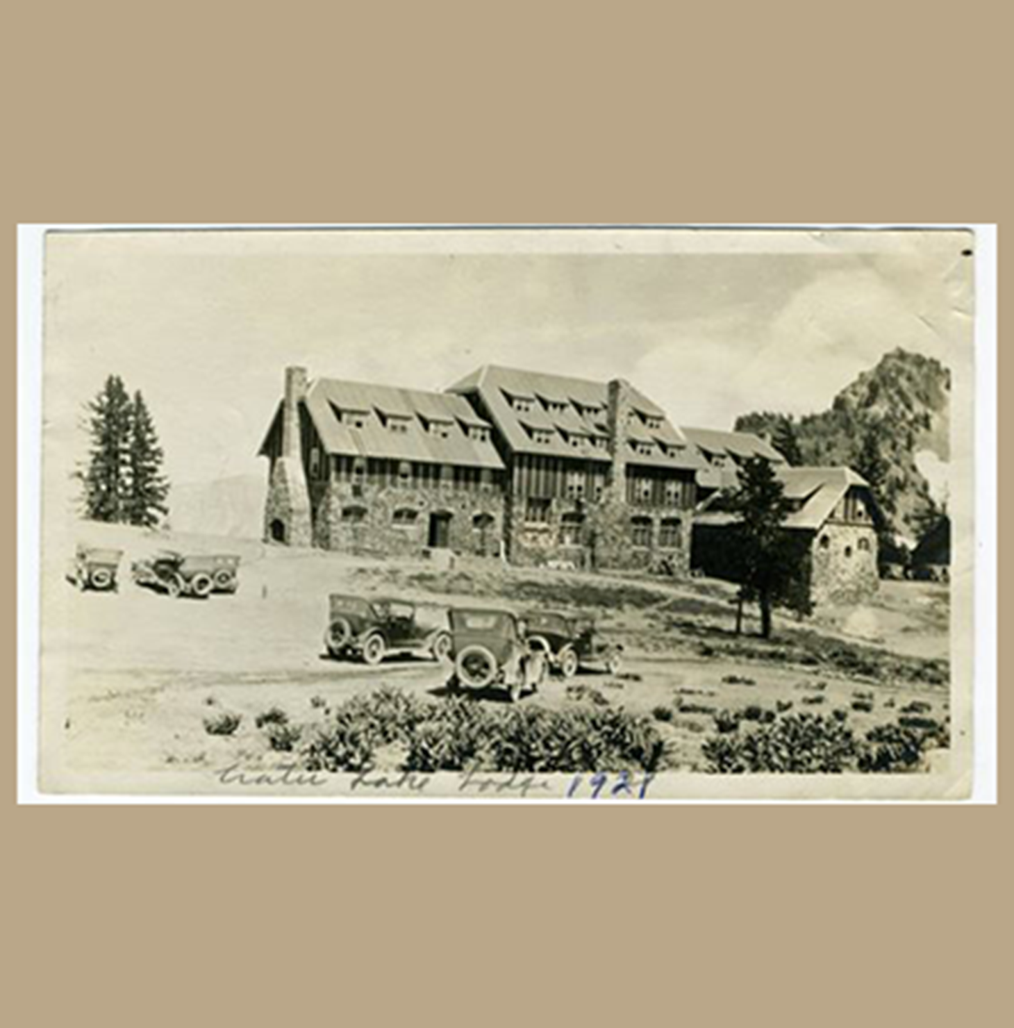 historic image of 1920s postcard showing