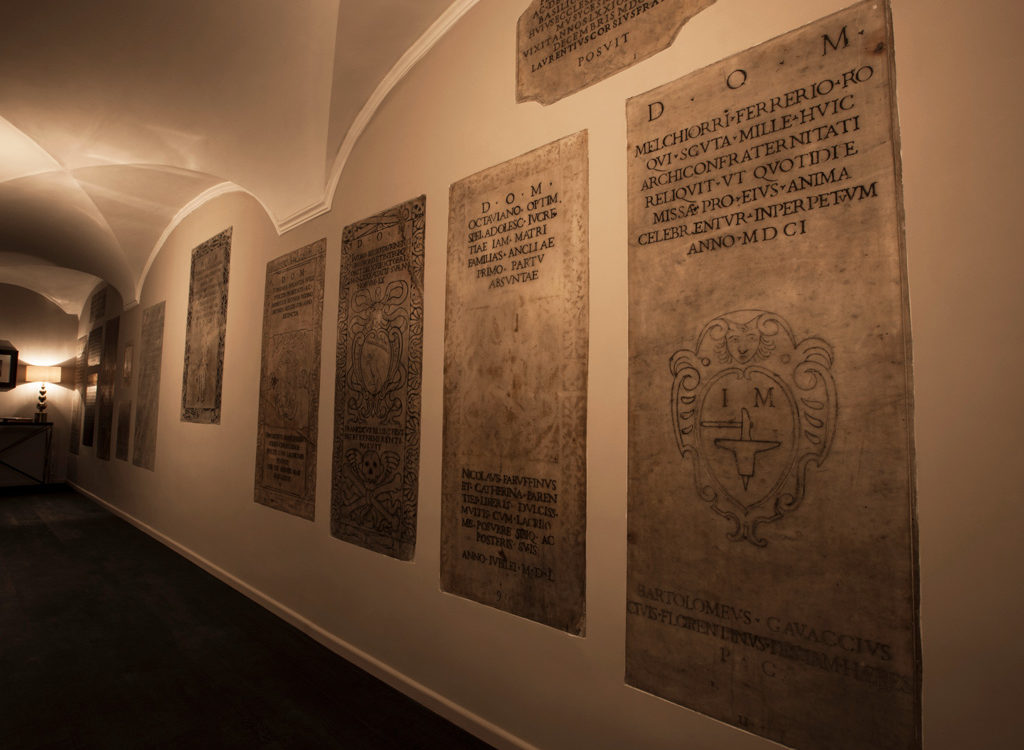 a wall with writing on it