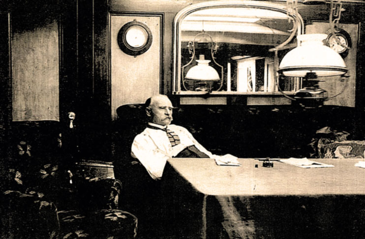 a man sitting at a table