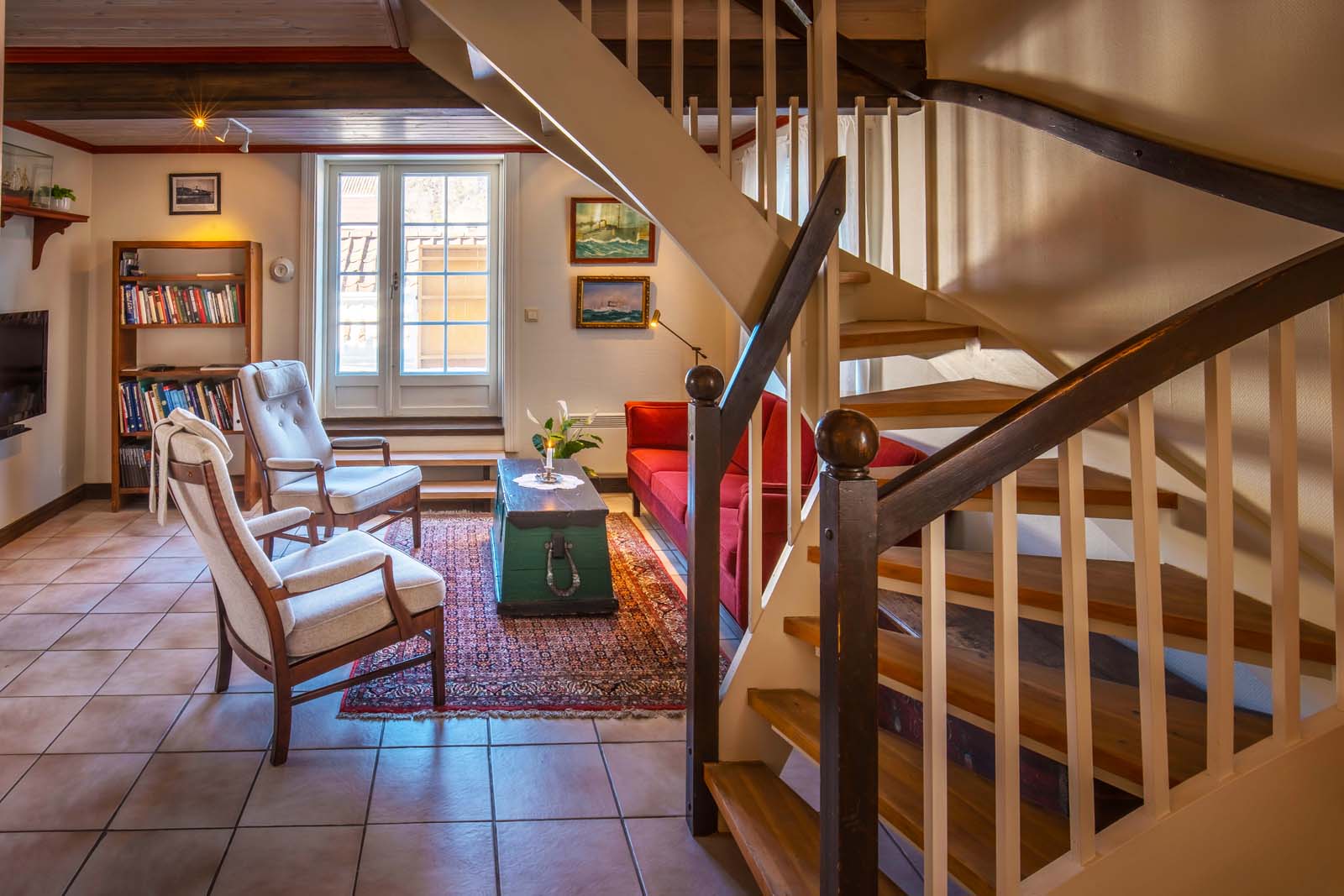 a staircase in a house