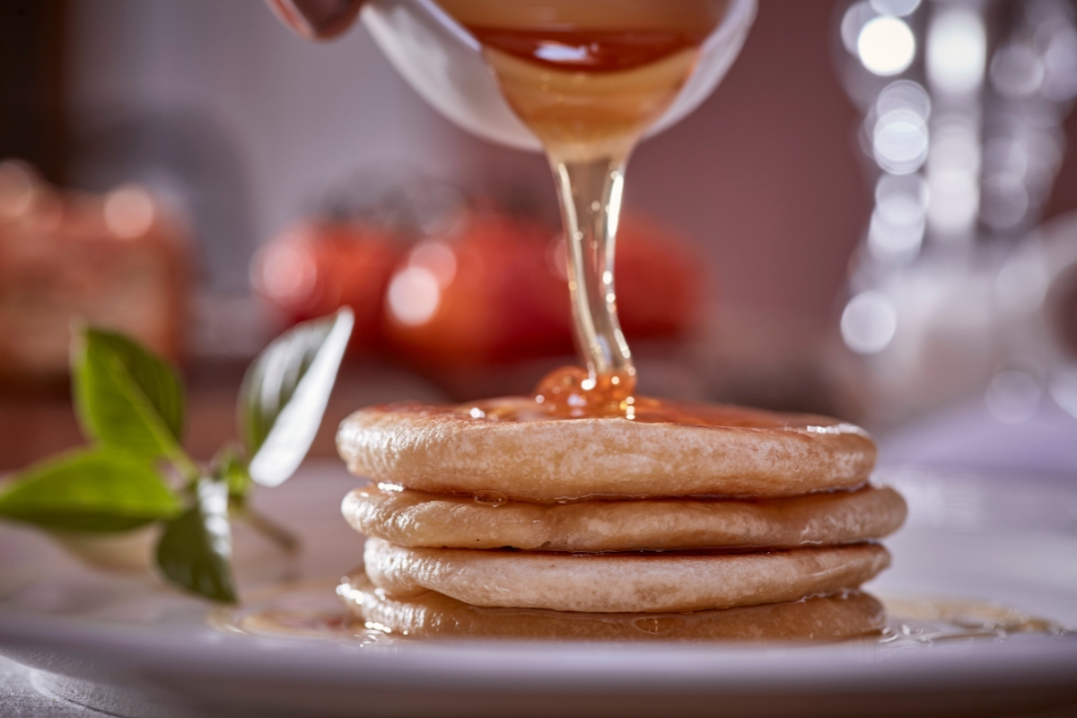 a close up of food