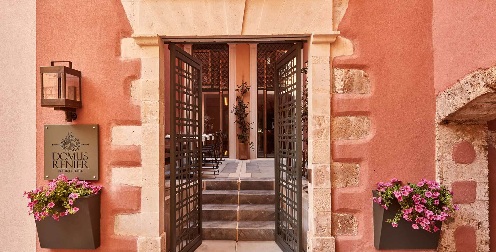 a door leading to a building