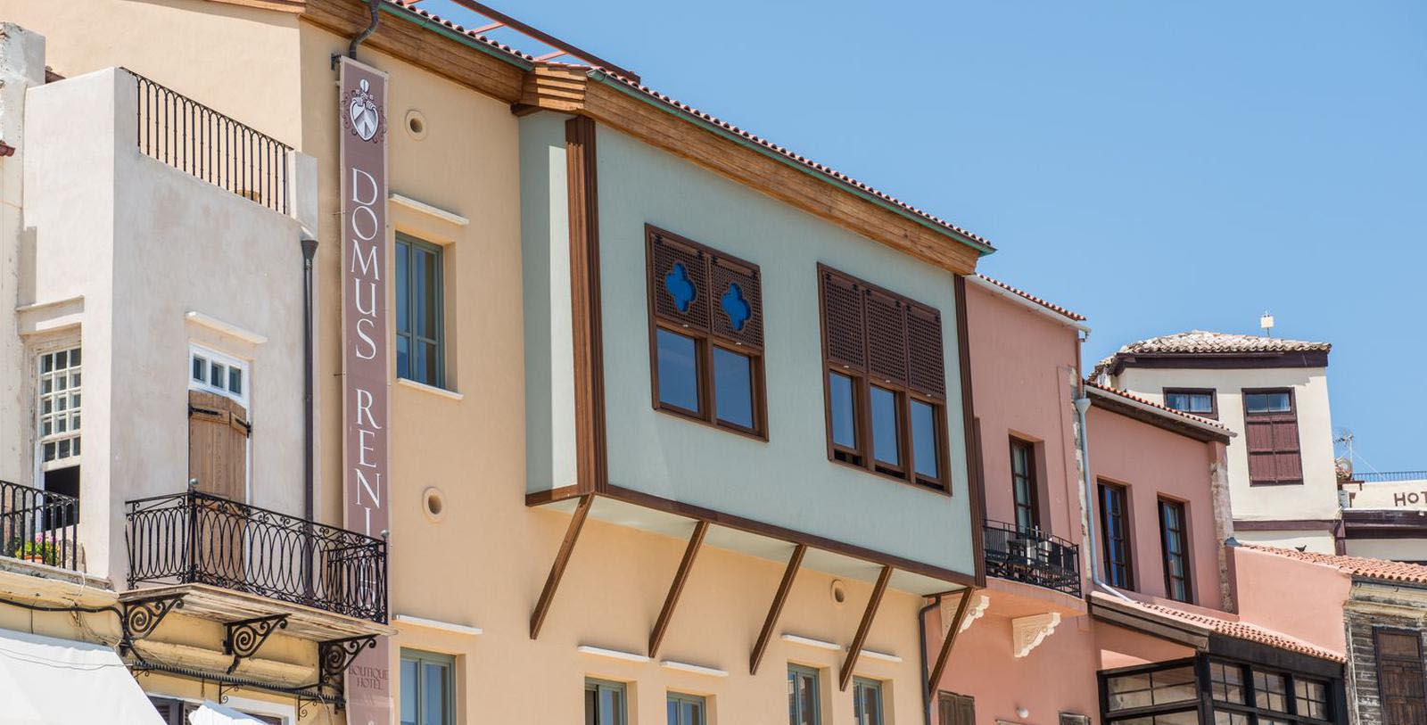 a building with a sign on the side