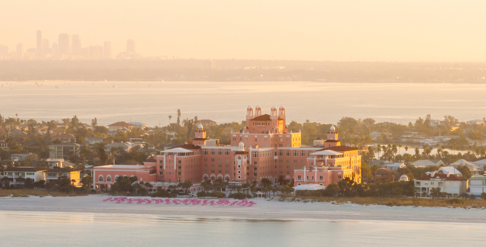 a large building next to a body of water