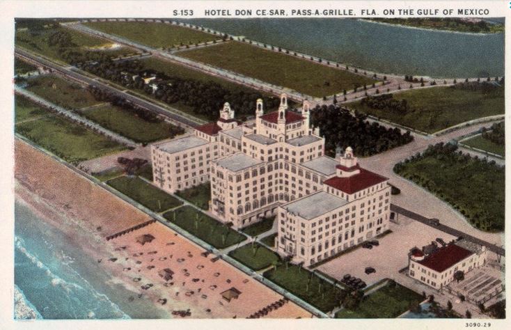an aerial view of a hotel